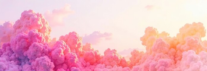 Fototapeta premium Purple magenta pink peach coral orange yellow beige white abstract watercolor. Art background. Light pastel pale soft. Design. Template. Mother's day, valentine, birthday.Romantic sky, colorful clouds