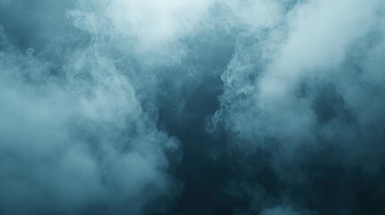 Obraz premium Wispy clouds of vapor swirling amidst a dark backdrop