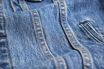 Fototapeta premium blue denim texture background, jean fashion style