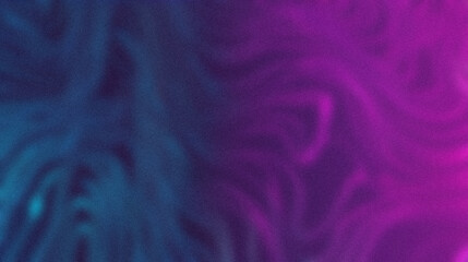Abstract gradient with swirling blue and purple color blending . Abstract background with grain noise texture