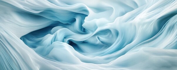Obraz premium A mesmerizing blue and white swirl pattern, featuring dynamic, flowing shapes that intertwine gracefully, creating an eye-catching design reminiscent of ocean waves or marble.