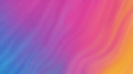 Soft gradient of blue, pink and orange blending with a fluid look . Abstract background with grain noise texture