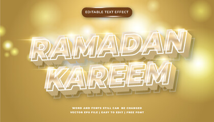 Ramadan Kareem 3D Text Effect