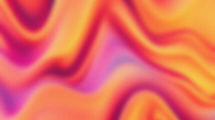 Vibrant abstract blend of orange, pink, and purple hues . Abstract background with grain noise texture