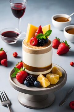 Panna Cotta with Berries and Citrus