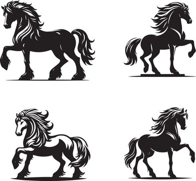 Sleipnir Horse Vector Illustration &ndash; Mythical Norse Viking Art