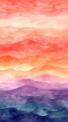 watercolor ombre element flat design top view boho theme water color colored pastel