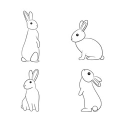 Simple rabbit icon