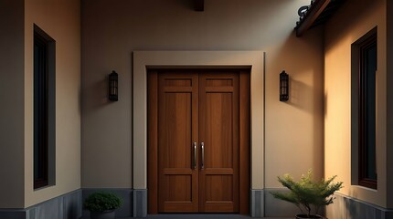 Designer entrance door modern design.