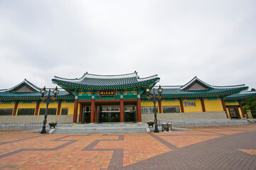 Obraz premium Ojukheon traditional korean house in Gangneung, South Korea.