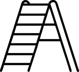 metal ladder isolated on white
