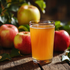 apple juice and apples