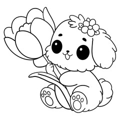 Kawaii Bunny Sweet Floral