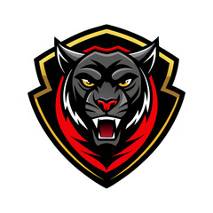 Obraz premium Panther mascot vector logo illustration