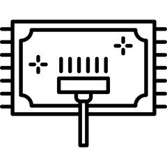 Carpet Cleaning Line Icon