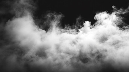 Smoke black ground fog cloud floor mist background steam dust dark white horror overlay..