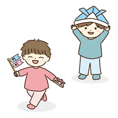 こどもの日に使える園児イラスト