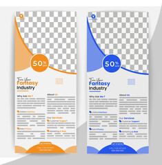 Roll-up banner stands template design layout. editable roll-up banner vector template	