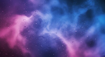 Obraz premium Abstract Cosmic Nebula Background Purple Pink and Blue Space Dust and Stars
