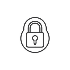 Lock Icon for Security Systems, Password Protection Graphics, Privacy Apps, Data Safety Interfaces and Digital Access Control Design