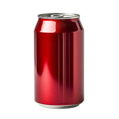 Red aluminum beverage can product packaging design