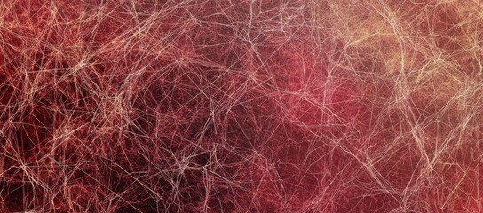 Fototapeta premium A red and orange background with a lot of lines and dots