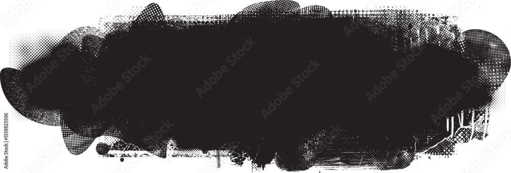 Leinwandbilder grunge textured banner with rough edges. speckled texture. overlay grunge texture . simply place tex