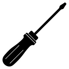 Phillips screwdriver silhouette vector illustration