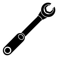  Torque wrench silhouette vector illustration