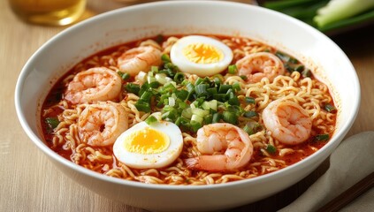 Spicy Shrimp Ramen with Egg (2)