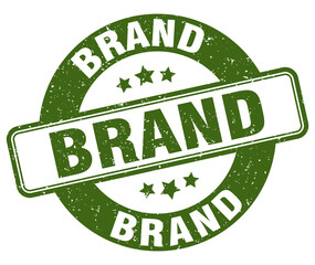 brand stamp. brand label. round grunge sign
