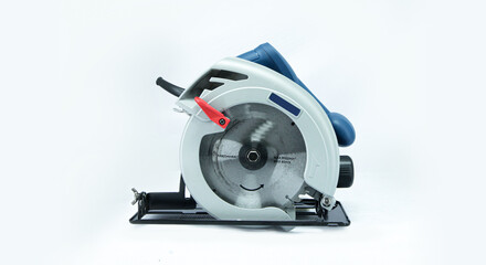 Circular Saw Machine Isolated White Background