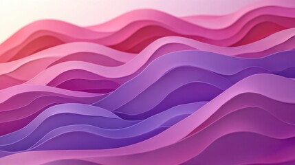 Dynamic purple and pink wave patterns abstract art design digital environment contemporary viewpoint