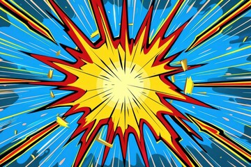 Fototapeta premium Zoom electric shock effect backgrounds abstract pattern.