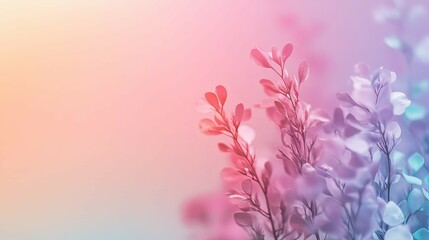 Obraz premium Pastel Dream: A Whimsical Floral Panorama