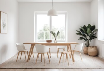 Minimalist Modern Dining Room Interior