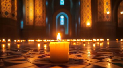 candles in the church
