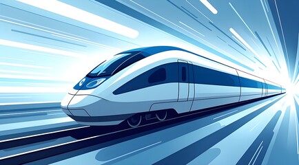 Obraz premium The Racing Future Train