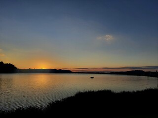 Magical sunset in the Swiss Alps
