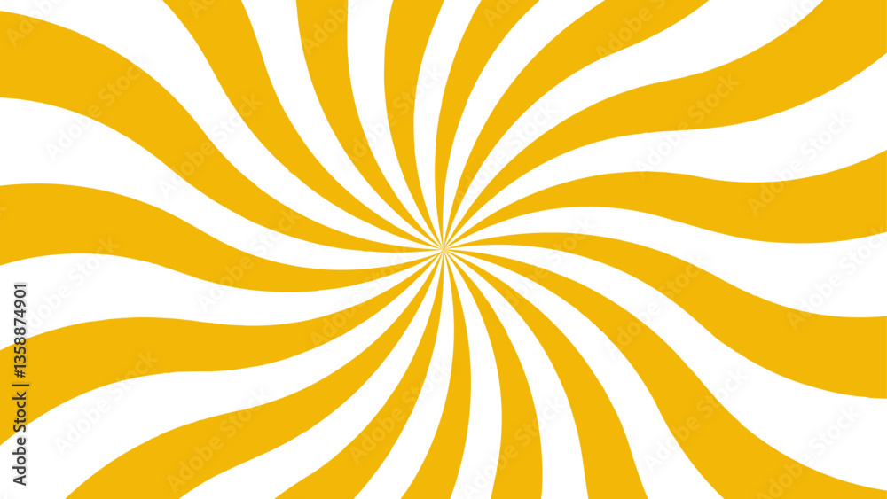 Poster abstract twisted sunburst with rays background. candy geometric radiation background design. classic