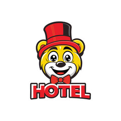 Restaurant hotel mascot logo icon vector art design