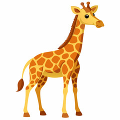 Naklejka premium High-quality giraffe vector illustration, perfect for digital design, prints, and creative projects.