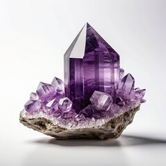 Fototapeta premium Amethyst Geode Crystal Cluster