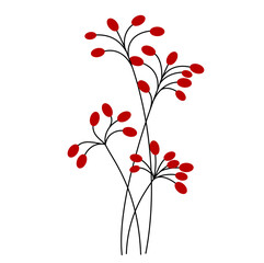 tree with red flowers