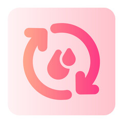 Reuse Water gradient icon