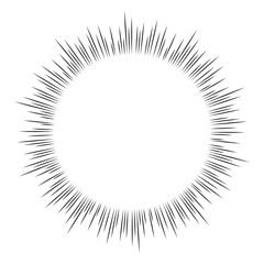 Fototapeta premium ふきだし集中線 背景素材 