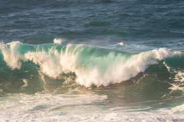 Big storm waves in Porto Moniz, on the Madeira Atlantic coastline