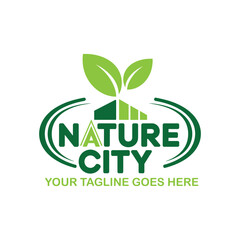 nature city Logo template design