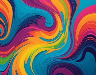 Obraz premium Abstract Colorful Swirls