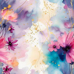 seamless abstract floral background